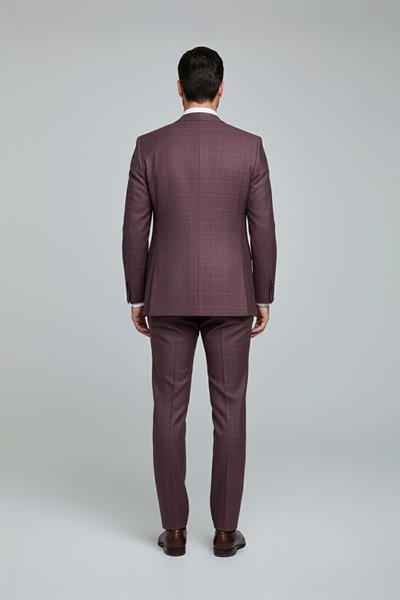 VEST SUIT PRNT Bordo