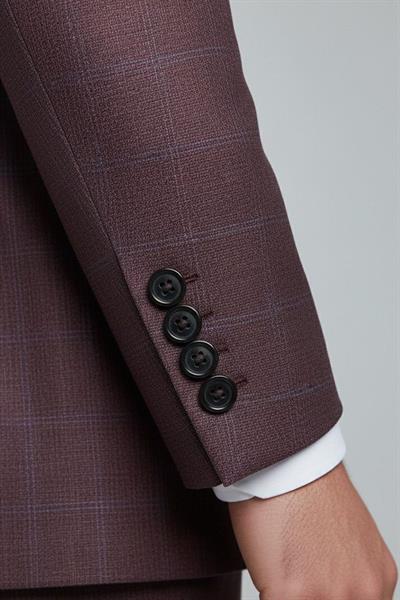 VEST SUIT PRNT Bordo