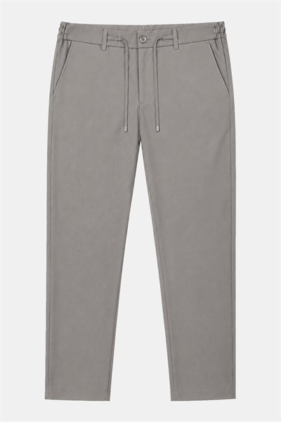 Vizon Slim Fit Bel Bağcıklı Paraşüt Pantolon