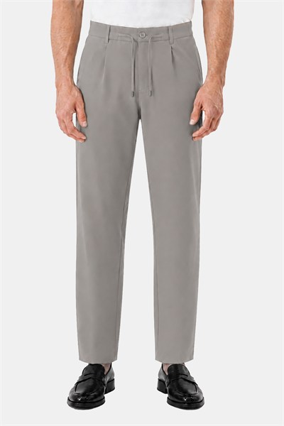 Vizon Slim Fit Bel Bağcıklı Paraşüt Pantolon