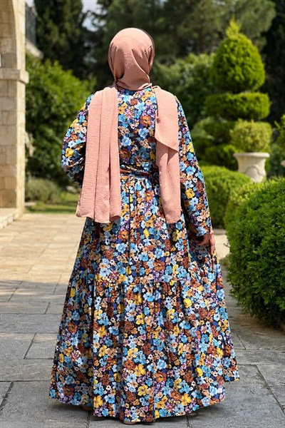 Adatepe Pastel pamuk Elbise