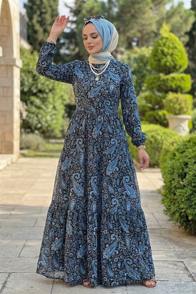 Beril Mavi Elbise