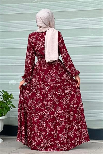 Canan Bordo Elbise