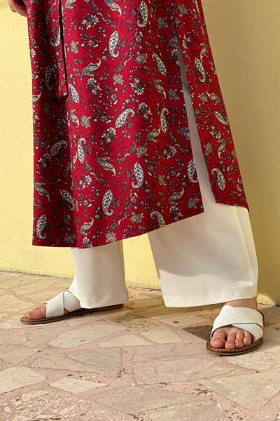 Bordo Şal Tunik