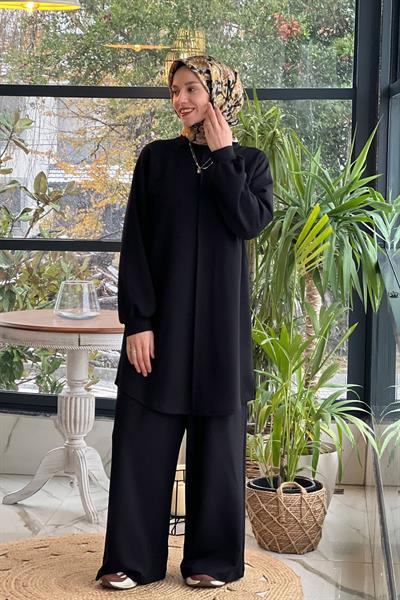 Özlem Siyah Eşofman Takım