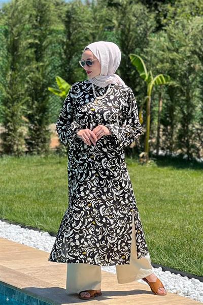 Sarı Yapraklı Tunik