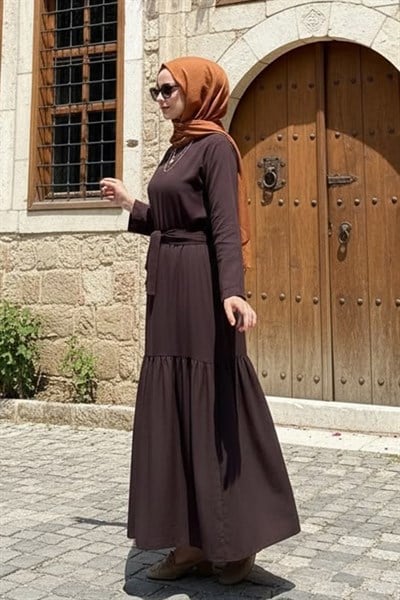 Türkan Kahve Elbise