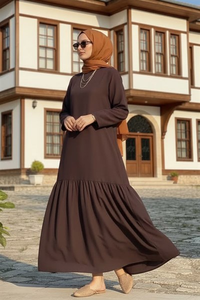 Türkan Kahve Elbise
