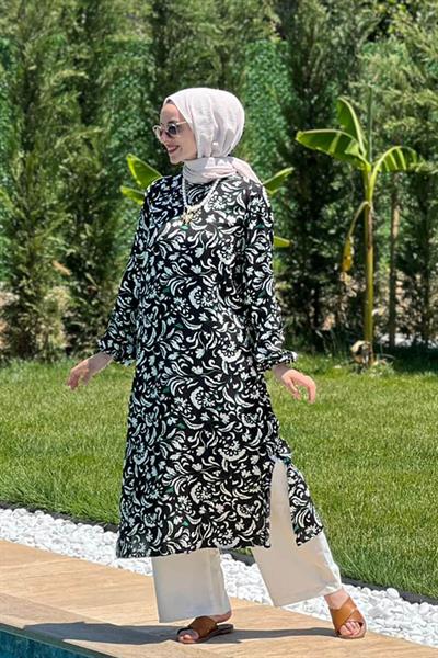 Yeşil Yapraklı Tunik