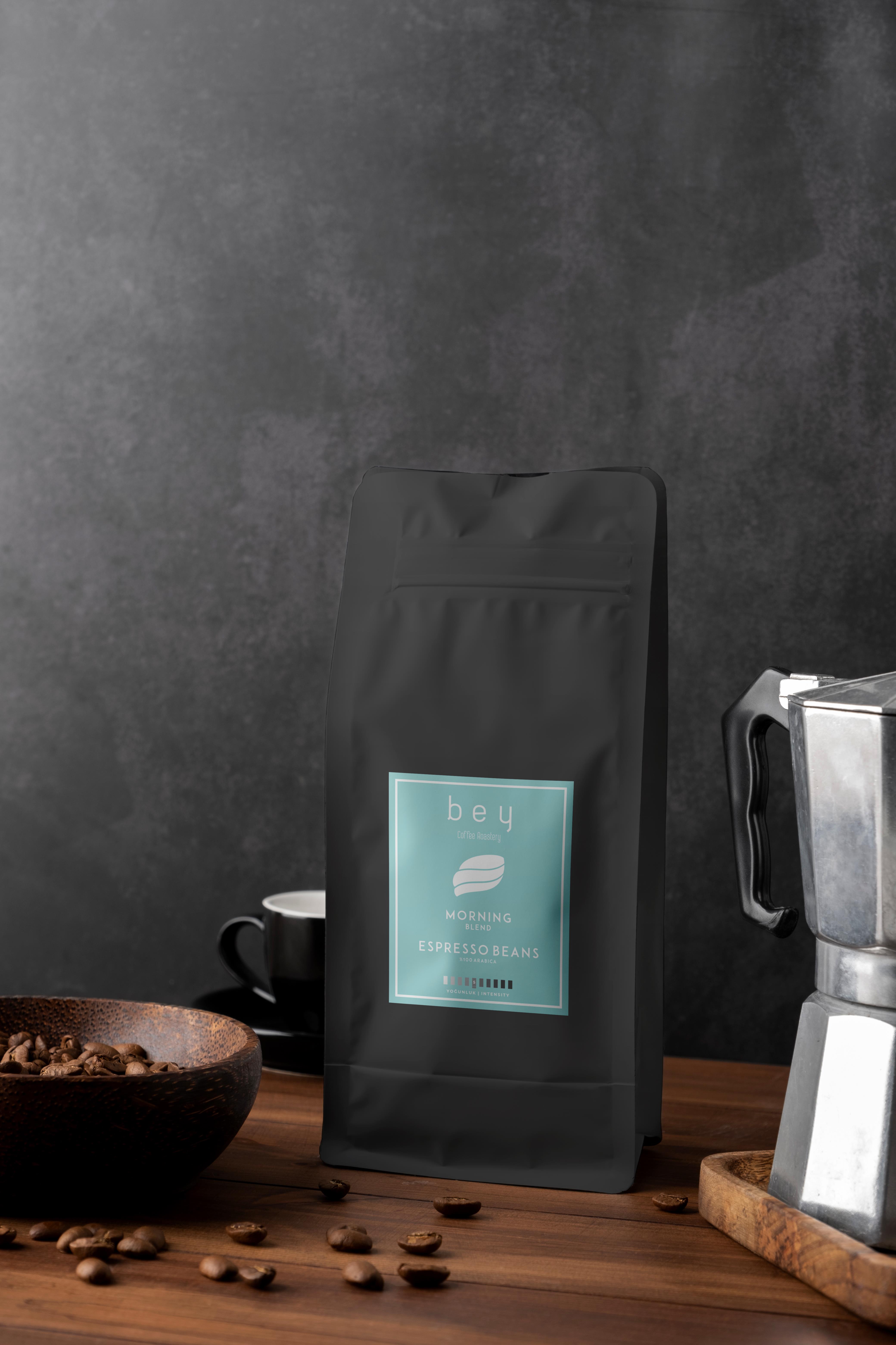 Bey Coffee Roastery Morning Blend Espresso Beans Çekirdek Kahve 1000 G
