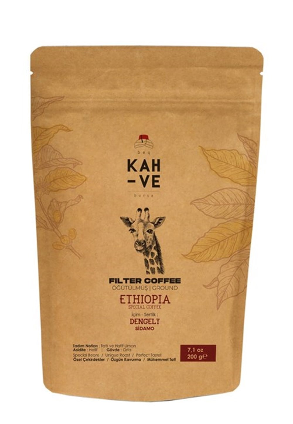 ETHİOPİA SİDAMO FİLTER COFFEE 200 GR