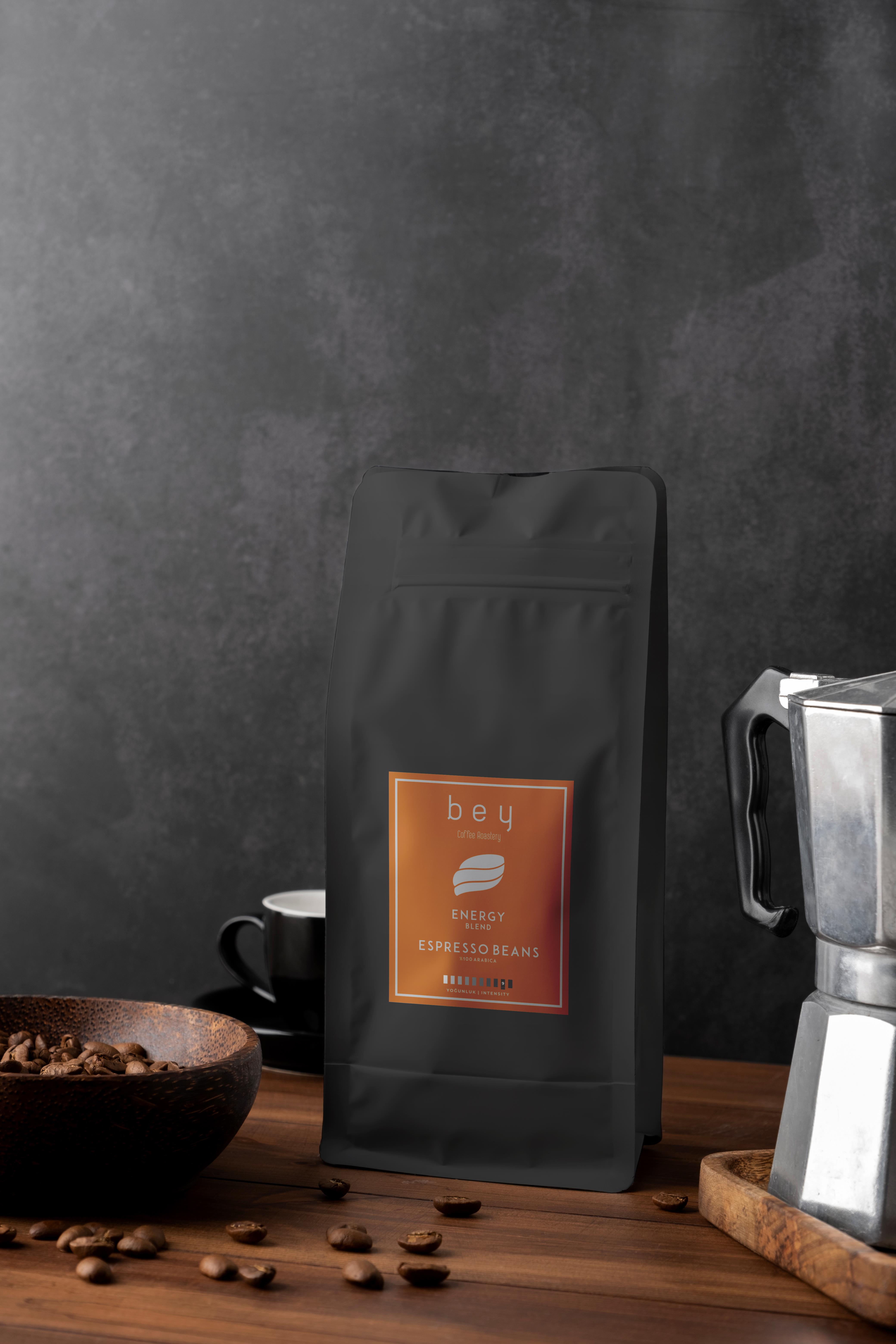  Bey Coffee Roastery Energy Blend Espresso Beans Çekirdek Kahve 1000 G