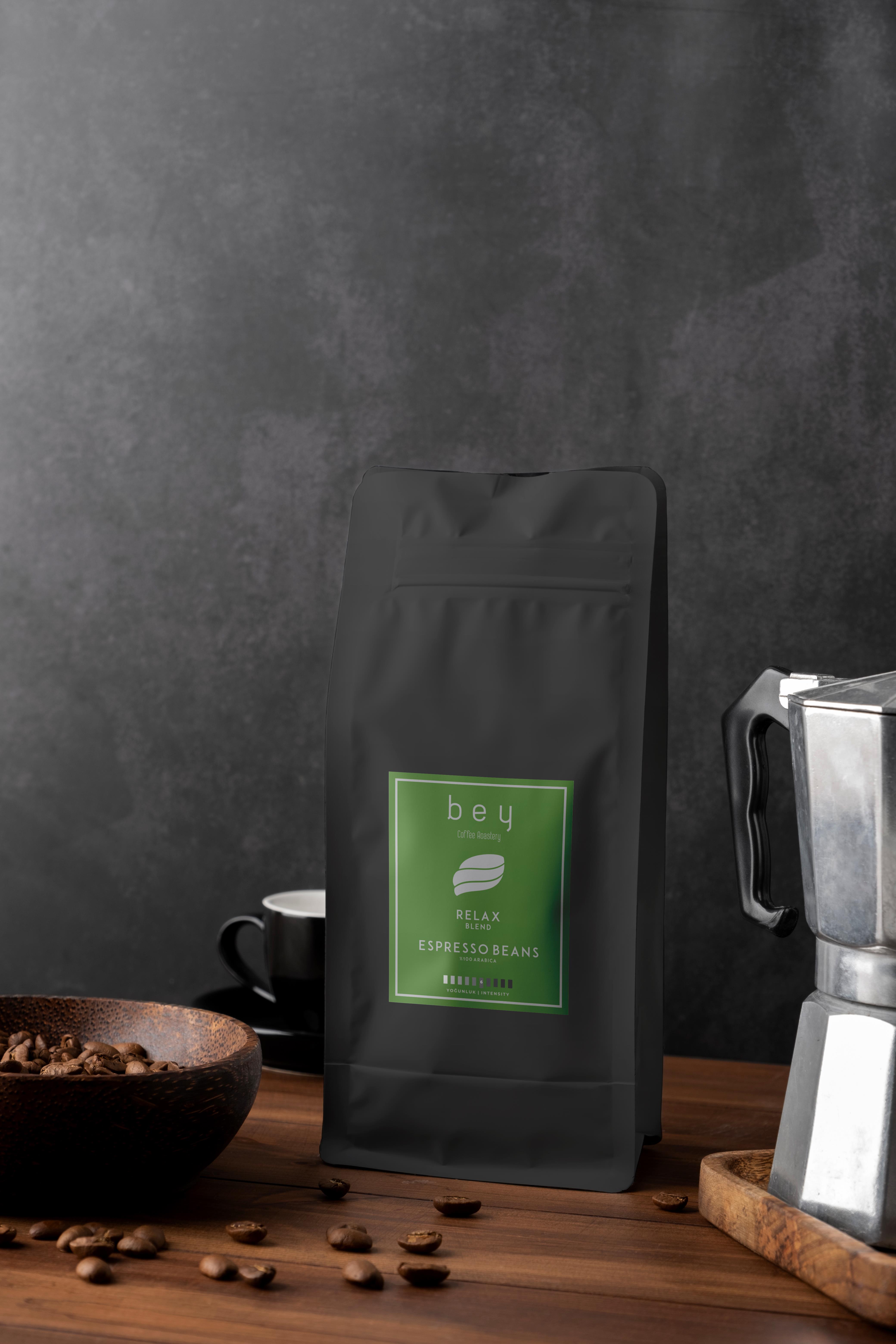 Bey Coffee Roastery Relax Blend Espresso Beans Çekirdek Kahve 1000 G