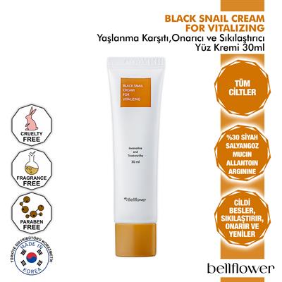 %30 Siyah Salyangoz, Allantoin ve Hyaluron İçeren Yenileyici, Onarıcı, Nemlendirici, Yaşlanma Karşıtı Krem 30ml