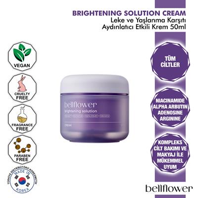 Arbutin Ve Adenozin İçeren Leke ve Kırışıklık Karşıtı Aydınlatıcı Solution Krem 50ml