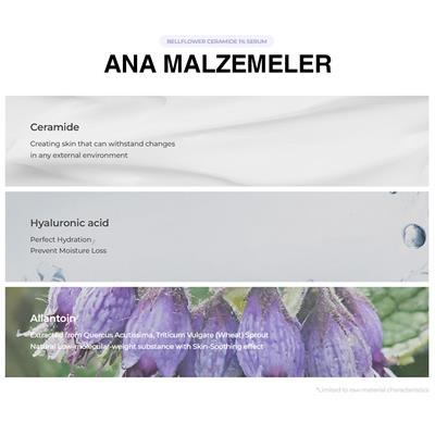 %1 Seramid, Hyaluronik Asit Ve Allatoin İçeren Yaşlanma Karşıtı, Onarıcı, Nemlendirici Serum 30ml