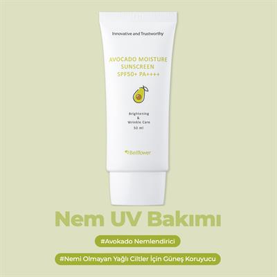Avokado Ve Centella İçeren Nemlendirici Güneş Kremi Spf50+ Pa++++ 50ml