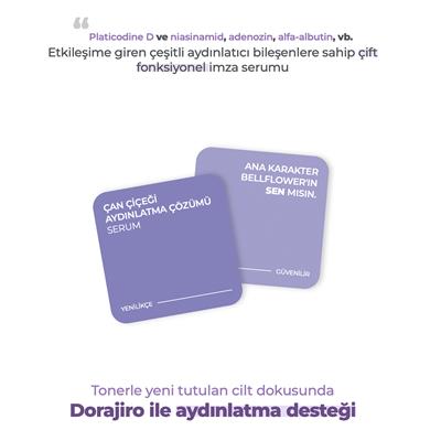 Arbutin, Adenozin, Placodyn İçeren Leke ve Kırışıklık Karşıtı Aydınlatıcı Solution Serum 30ml