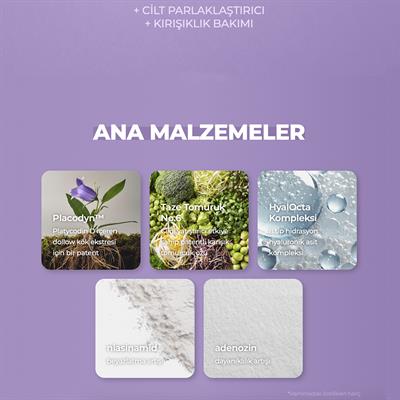 8 Çeşit Hyaluronik Asit, Adenozin, Placodyn İçeren Leke Ve Yaşlanma Karşıtı Aydınlatıcı Solution Tonik 120ml