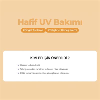 Havuç Ve Centella İçeren Tone Up Etkili Hafif Yapılı Mineral Güneş Kremi Spf50+ Pa++++ 50ml