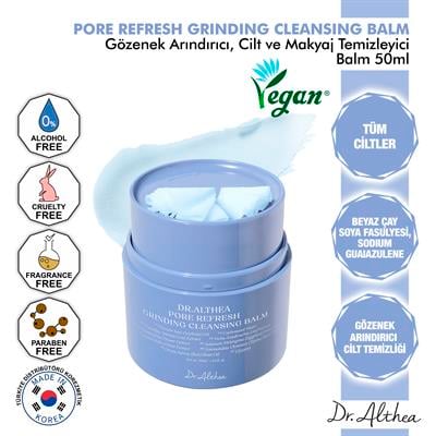 Dr. Althea Gözenek Arındırıcı Pore Refresh Grinding Cilt Ve Makyaj Temizleyici Balm - 50ml