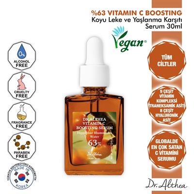 Dr. Althea %63 Vitamin C Boosting Serum - Traneksamik Asit İçeren Leke Ve Yaşlanma Karşıtı - 30ml