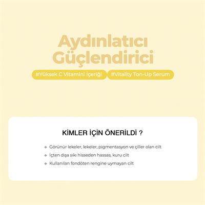 %20 Saf C Vitamini Ve Ferulik Asit İçeren Leke Ve Kırışıklık Karşıtı Aydınlatıcı Serum 30ml