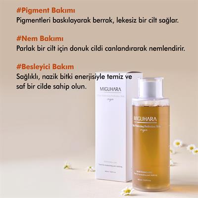 Miguhara Antioksidan Etkili Leke Karşıtı Aydınlatıcı, Yatıştırıcı, Nemlendirici Perfection Skin Origin Tonik - 400ml
