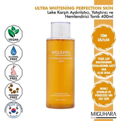 Miguhara Antioksidan Etkili Leke Karşıtı Aydınlatıcı, Yatıştırıcı, Nemlendirici Perfection Skin Origin Tonik - 400ml