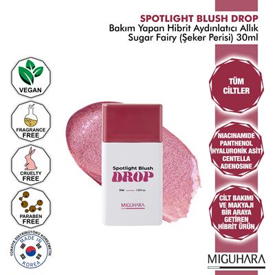 Miguhara Bakım Yapan Hibrit Allık - Spotlight Blush Drop Sugar Fairy - 30ml