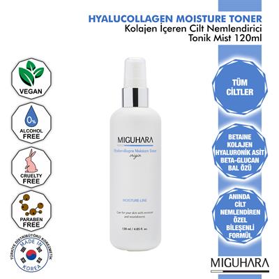 Miguhara Kolajen İçeren Cilt Nemlendirici ve Gençleştirici Hyalucollagen Moisture Tonik Mist - 120ml