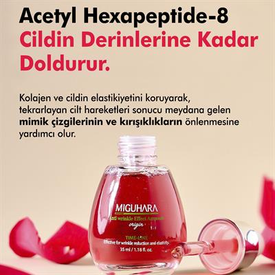 Miguhara Kolajen, Peptit Ve Ginseng İçeren Yaşlanma Ve Kırışıklık Karşıtı Effect Origin Ampul Serum - 35ml