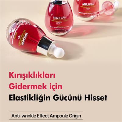 Miguhara Kolajen, Peptit Ve Ginseng İçeren Yaşlanma Ve Kırışıklık Karşıtı Effect Origin Ampul Serum - 35ml