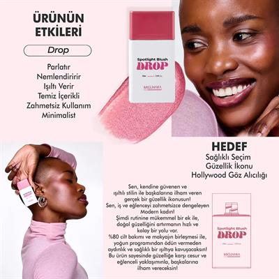 Miguhara Bakım Yapan Hibrit Allık - Spotlight Blush Drop Sugar Fairy - 30ml