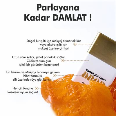 Miguhara Bakım Yapan Hibrit Aydınlatıcı - Spotlight Gold Drop Champagne Gold - 30ml