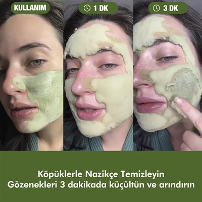P.Calm Gözenek Karşıtı, Arındırıcı, Yatıştırıcı, Nemlendirici Kabarcık Oluşturarak Köpüren Holy Basil Bubble Deep Maske - 90gr