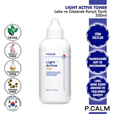 Traneksamik Asit İçeren Akne Skarı Ve Leke Karşıtı, Yenileyici, Yaşlanma Karşıtı Light Active Tonik 200ml