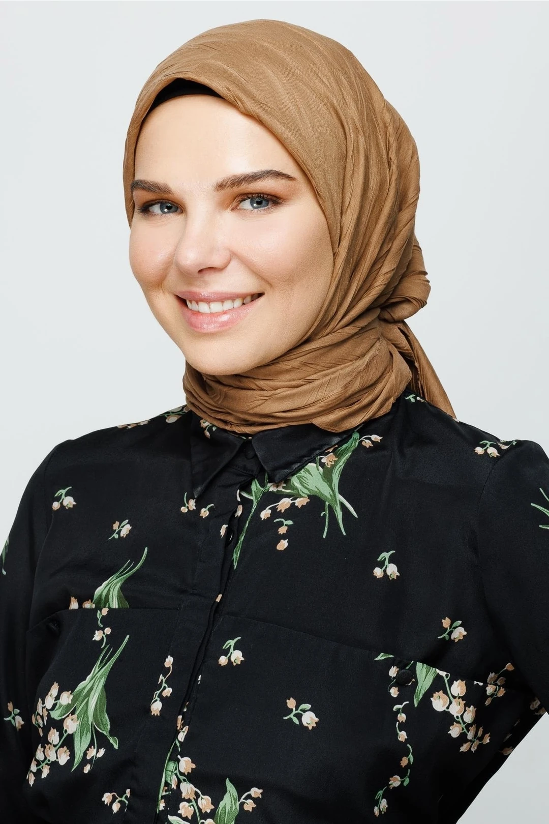 Piliseli Bambu Eşarp-Ceviz
