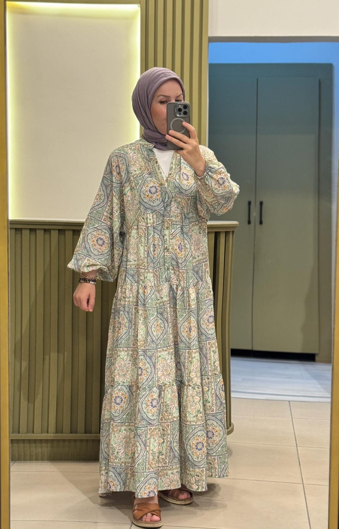 Etnik desen elbise