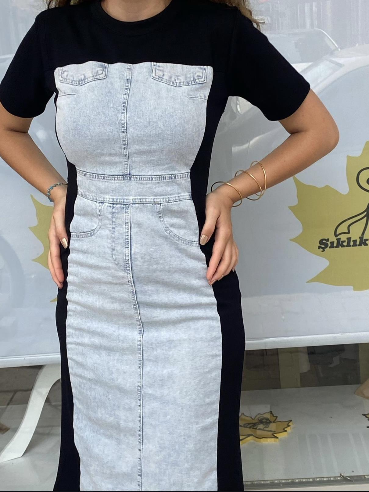 Kot Detaylı Elbise