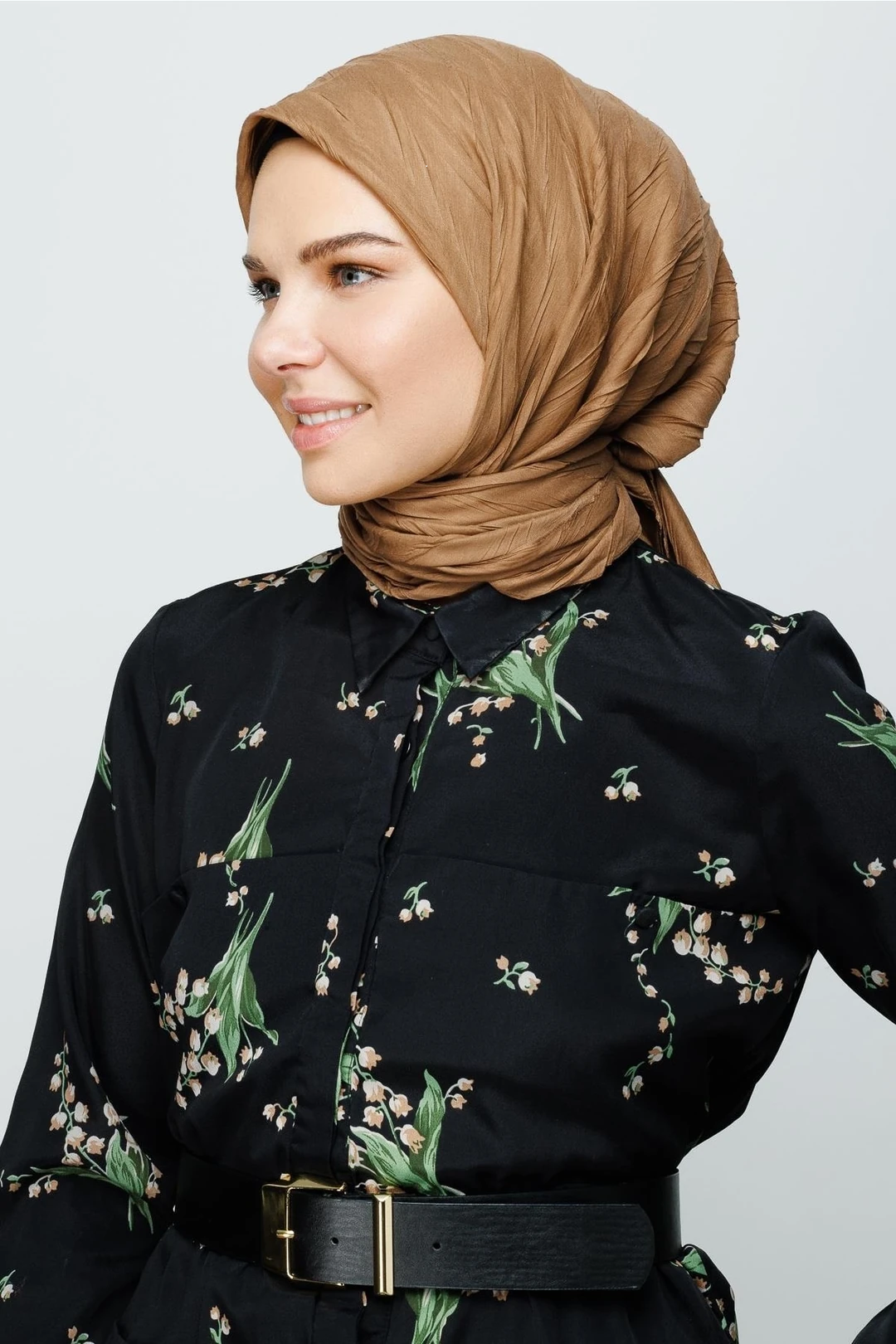 Piliseli Bambu Eşarp-Ceviz