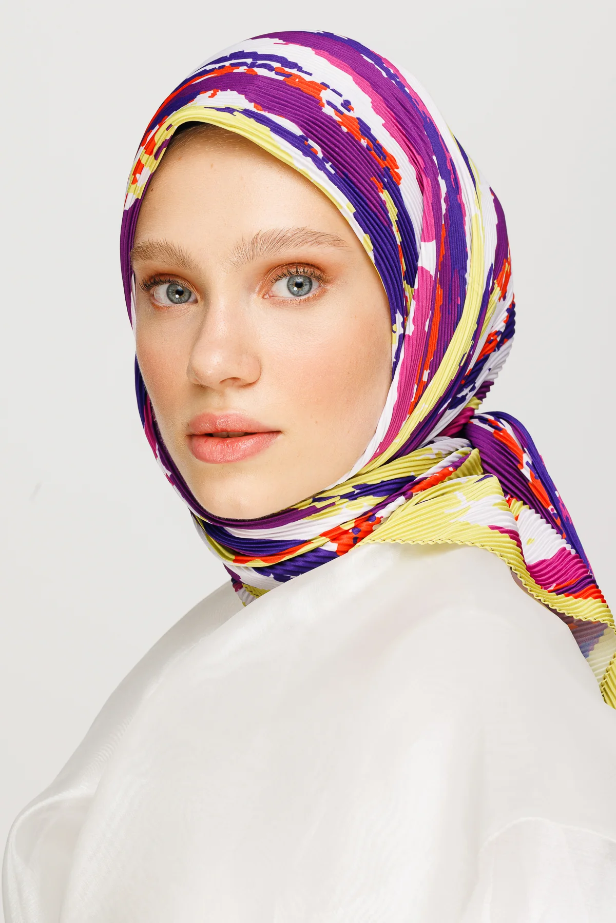 Piliseli Batik eşarp- mürdüm