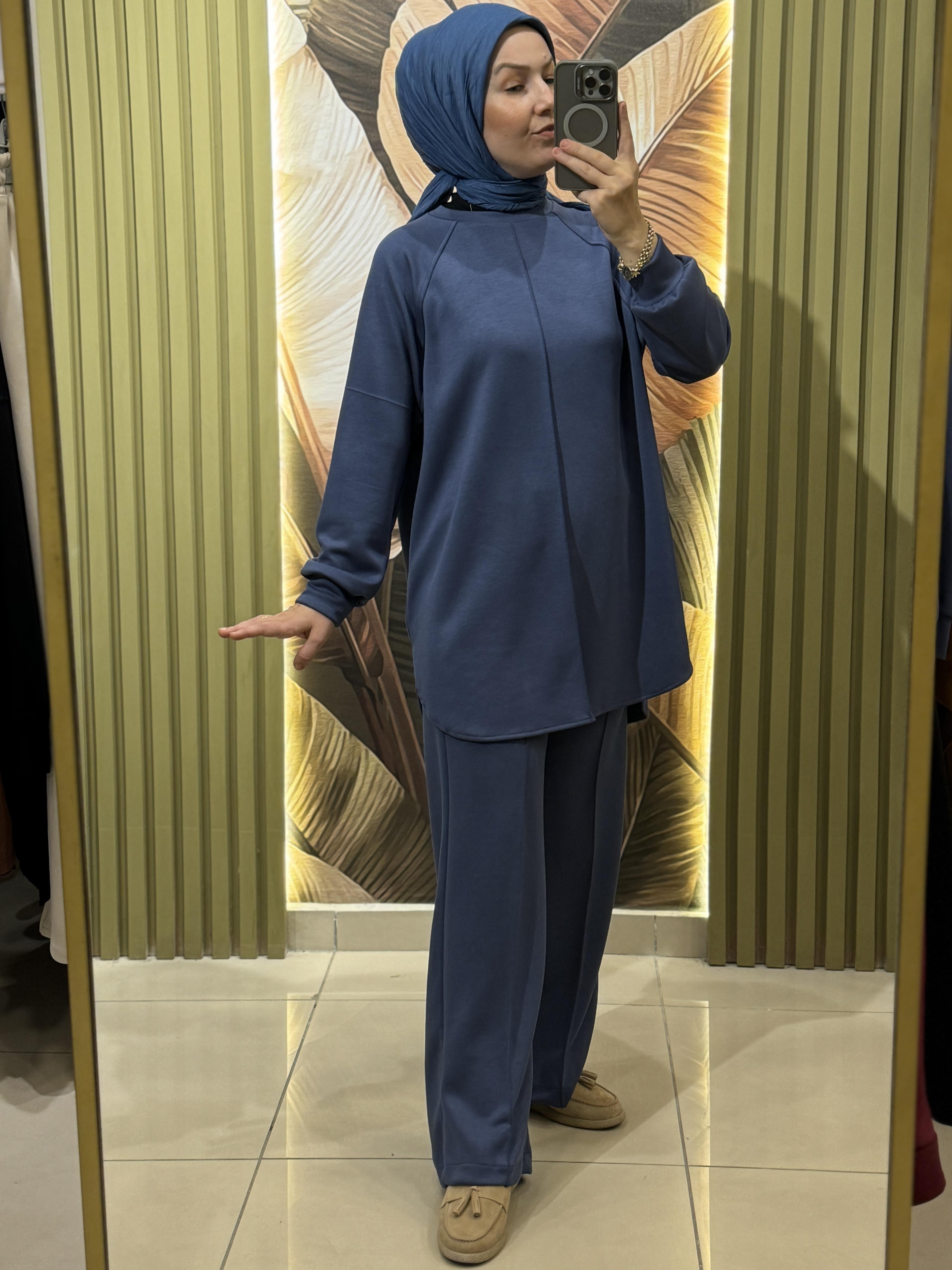 Tina Modal Kumaş Takım- indigo