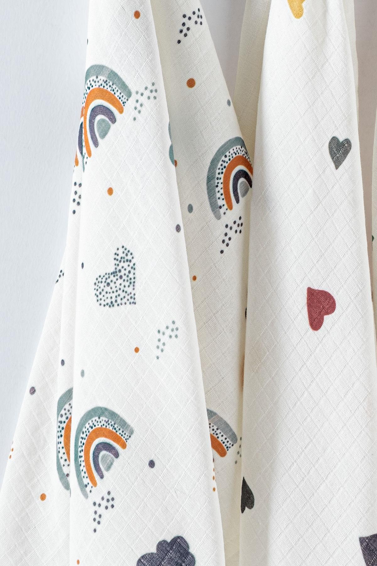 Multi-Purpose Baby Muslin Swaddle 3-Piece Set - Leon