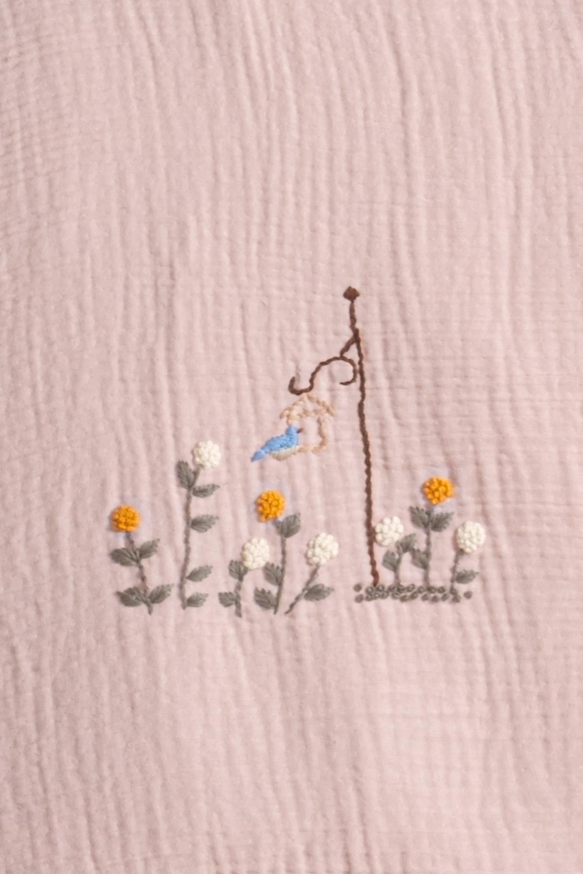 Handmade Bebek 4 Kat Fırfırlı Müslin Örtü Seti - Fiore