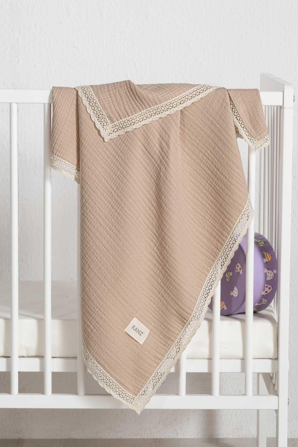 Kopanaki 4-Layer Muslin Baby Blanket - Beige