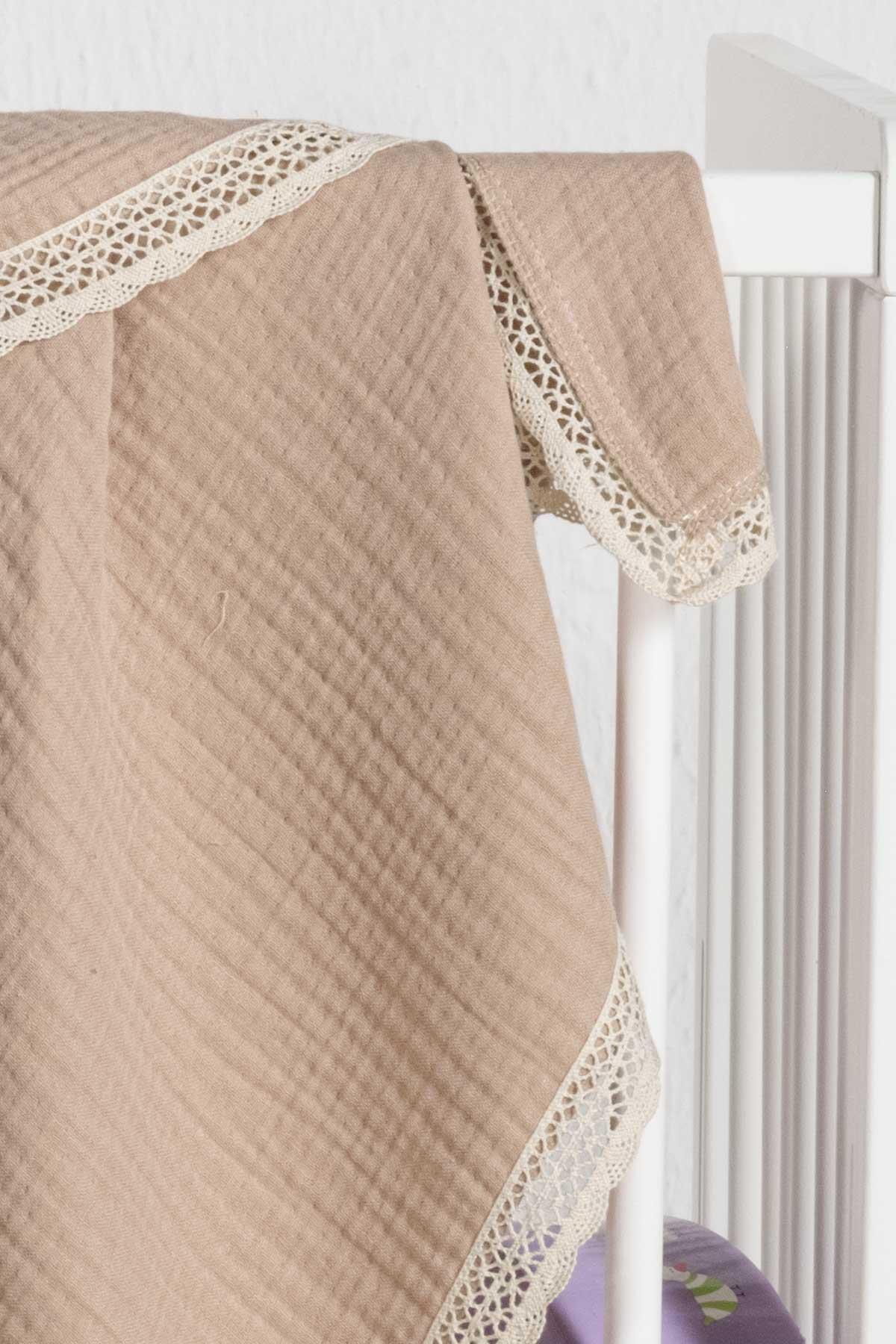 Kopanaki 4-Layer Muslin Baby Blanket - Beige