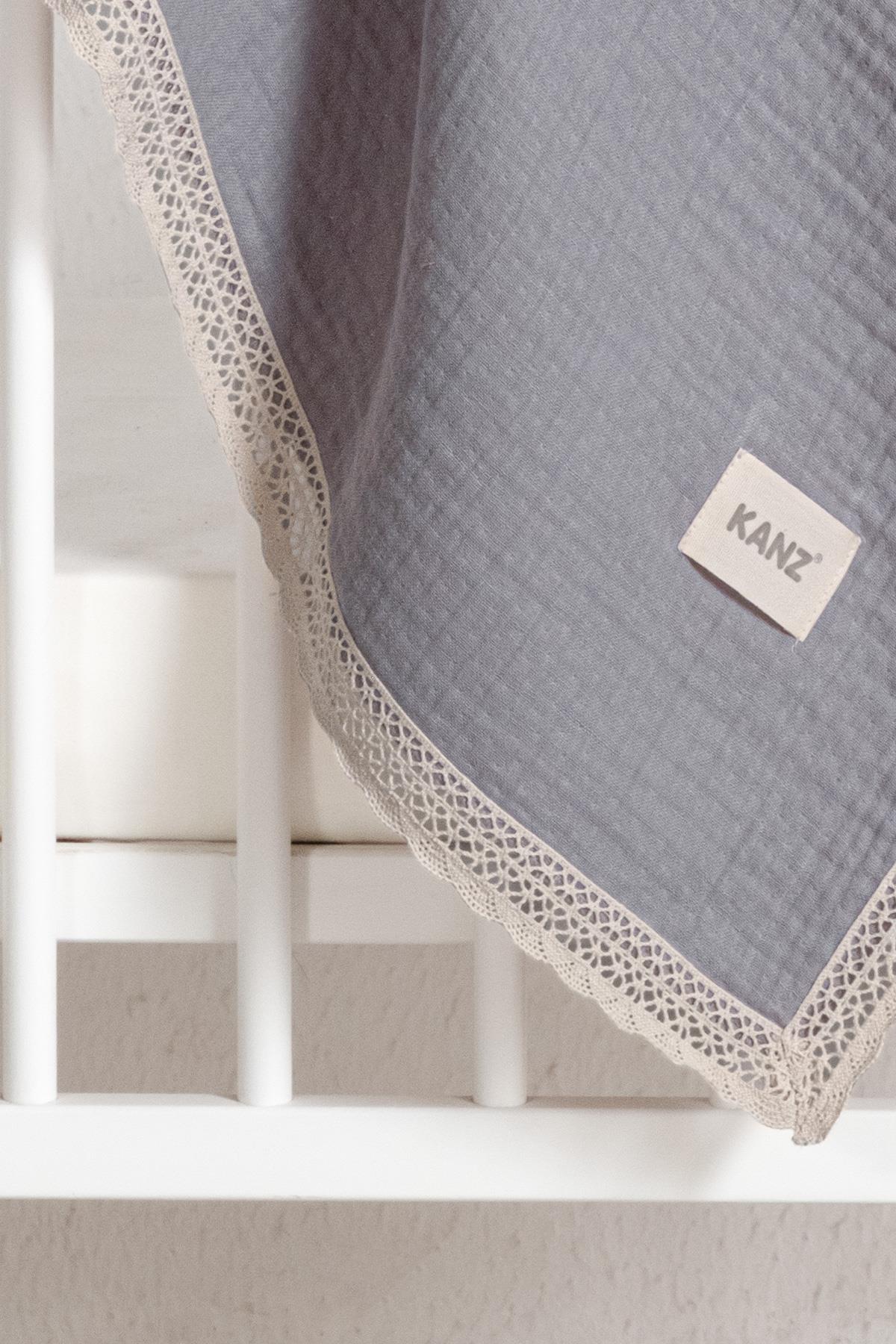 Kopanaki 4-Layer Muslin Baby Blanket - Grey