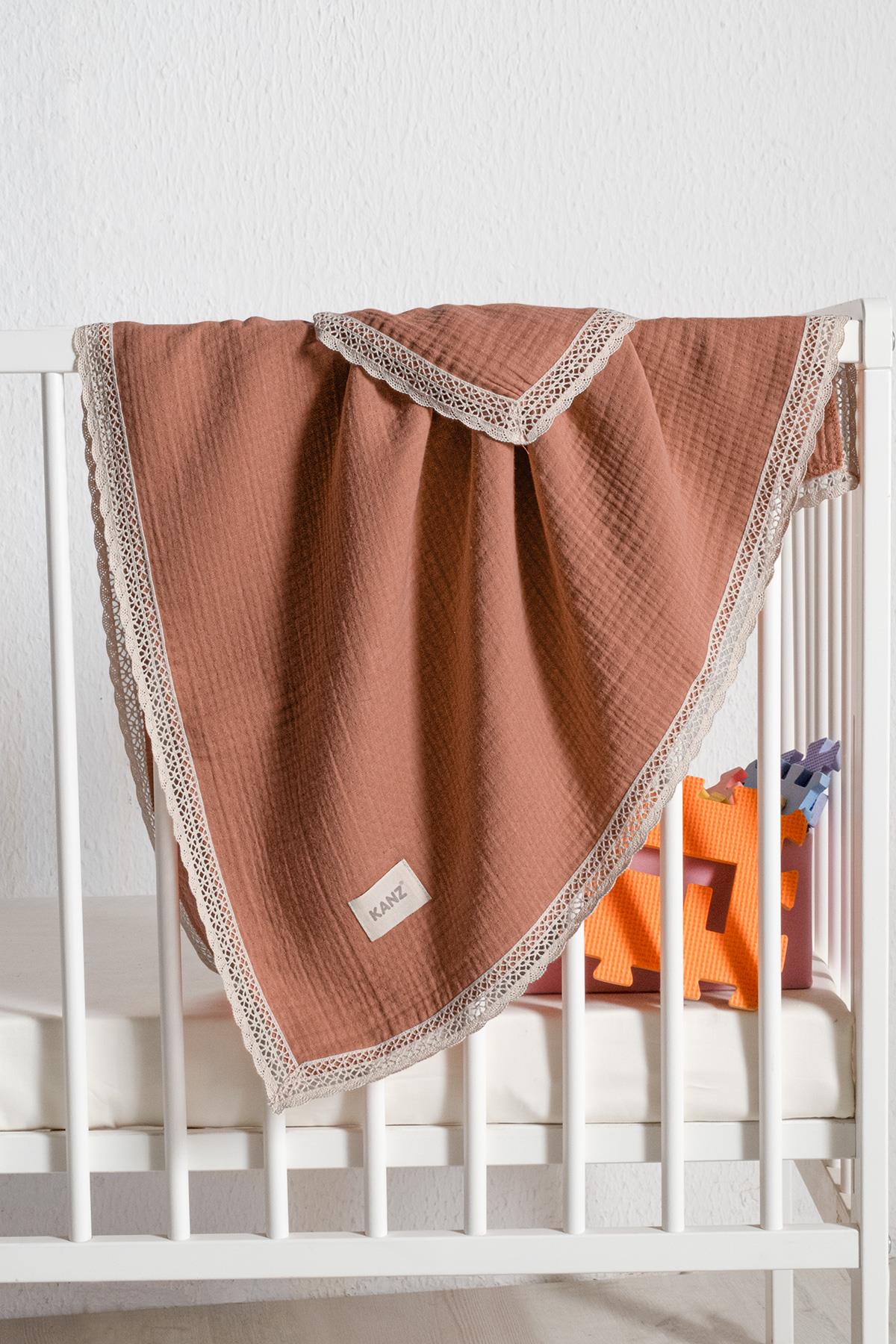 Kopanaki 4-Layer Muslin Baby Blanket - Terracotta