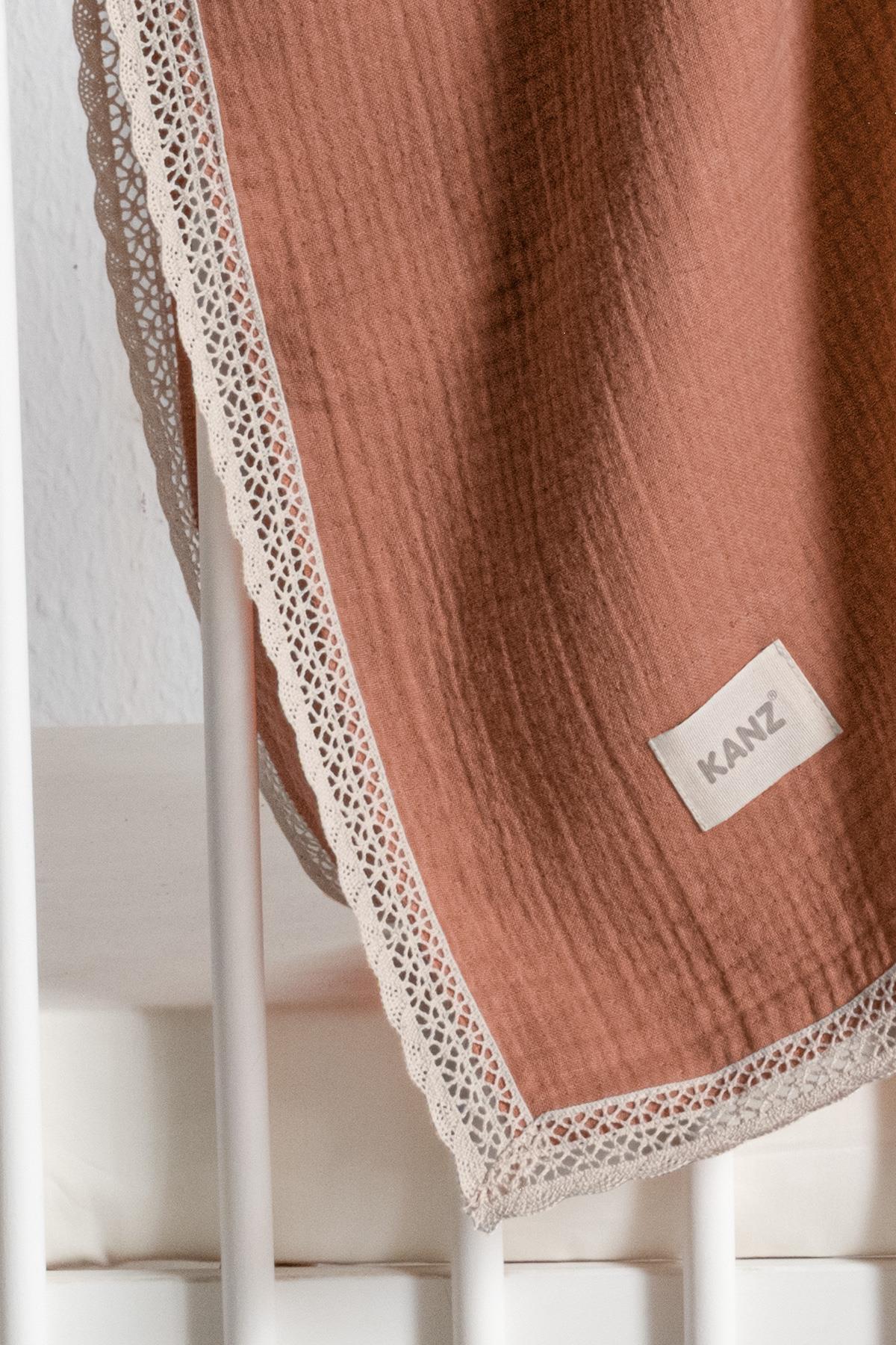 Kopanaki 4-Layer Muslin Baby Blanket - Terracotta